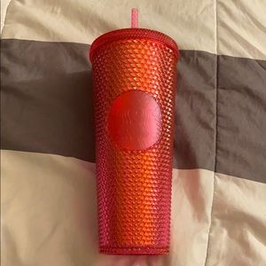 Pink studded Starbucks cup never used